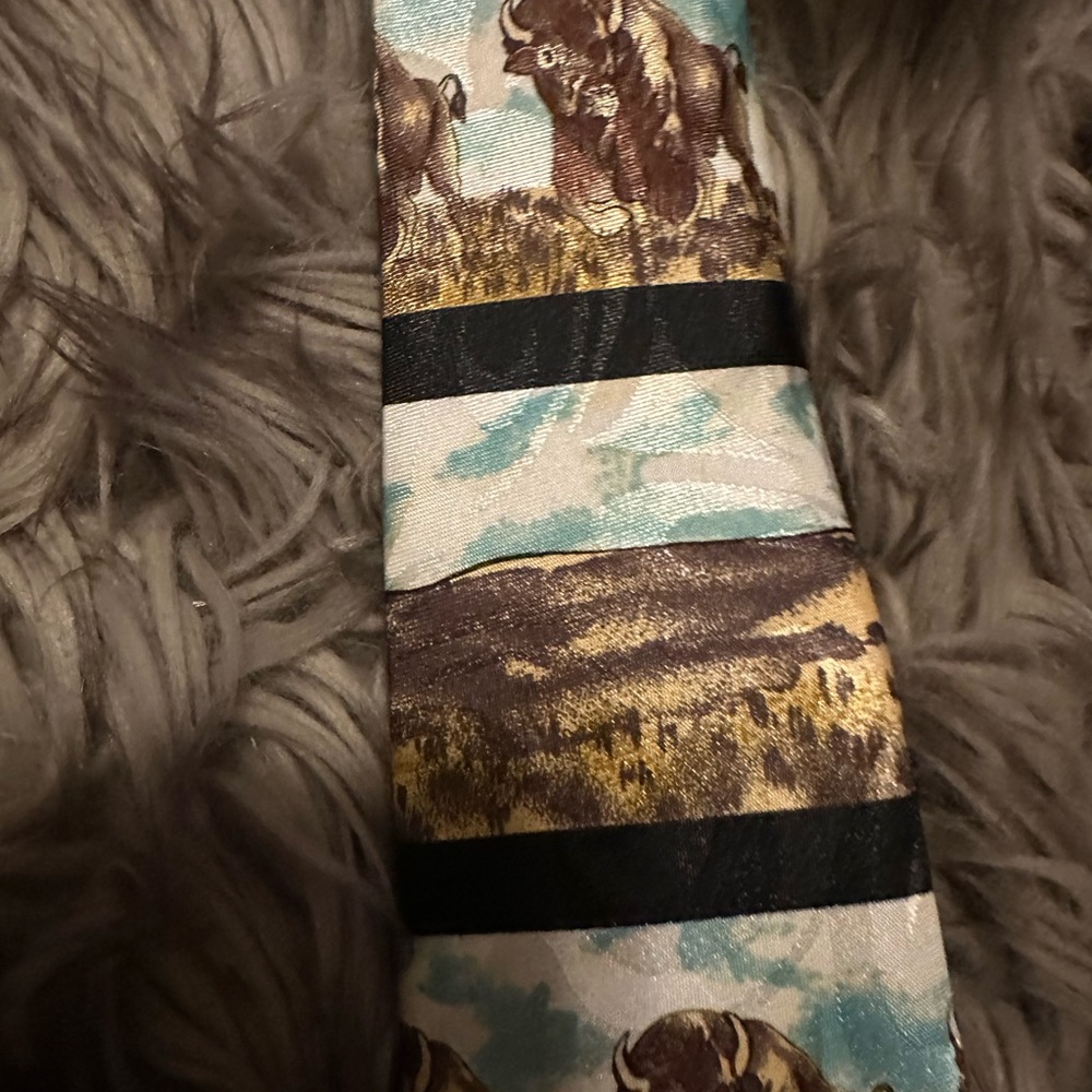 NEW w Tag / Vintage Steven Harris Buffalo Tie - Picture 7 of 10